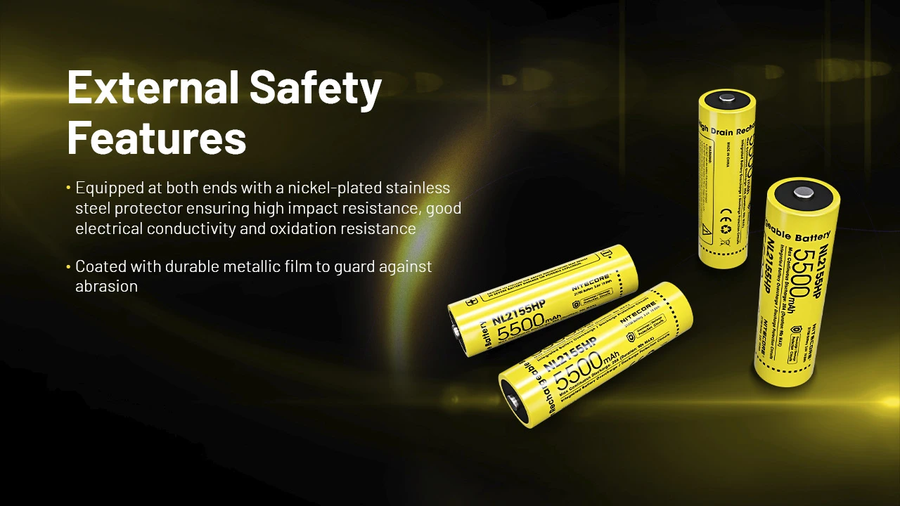 NL2155HP - NITECORE 5500MAH WIEDERAUFLADBARE 21700 LI-ION-BATTERIE