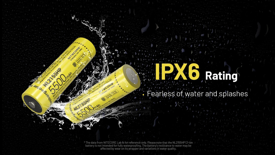 NL2155HP - NITECORE 5500MAH RECHARGEABLE 21700 LI-ION BATTERY