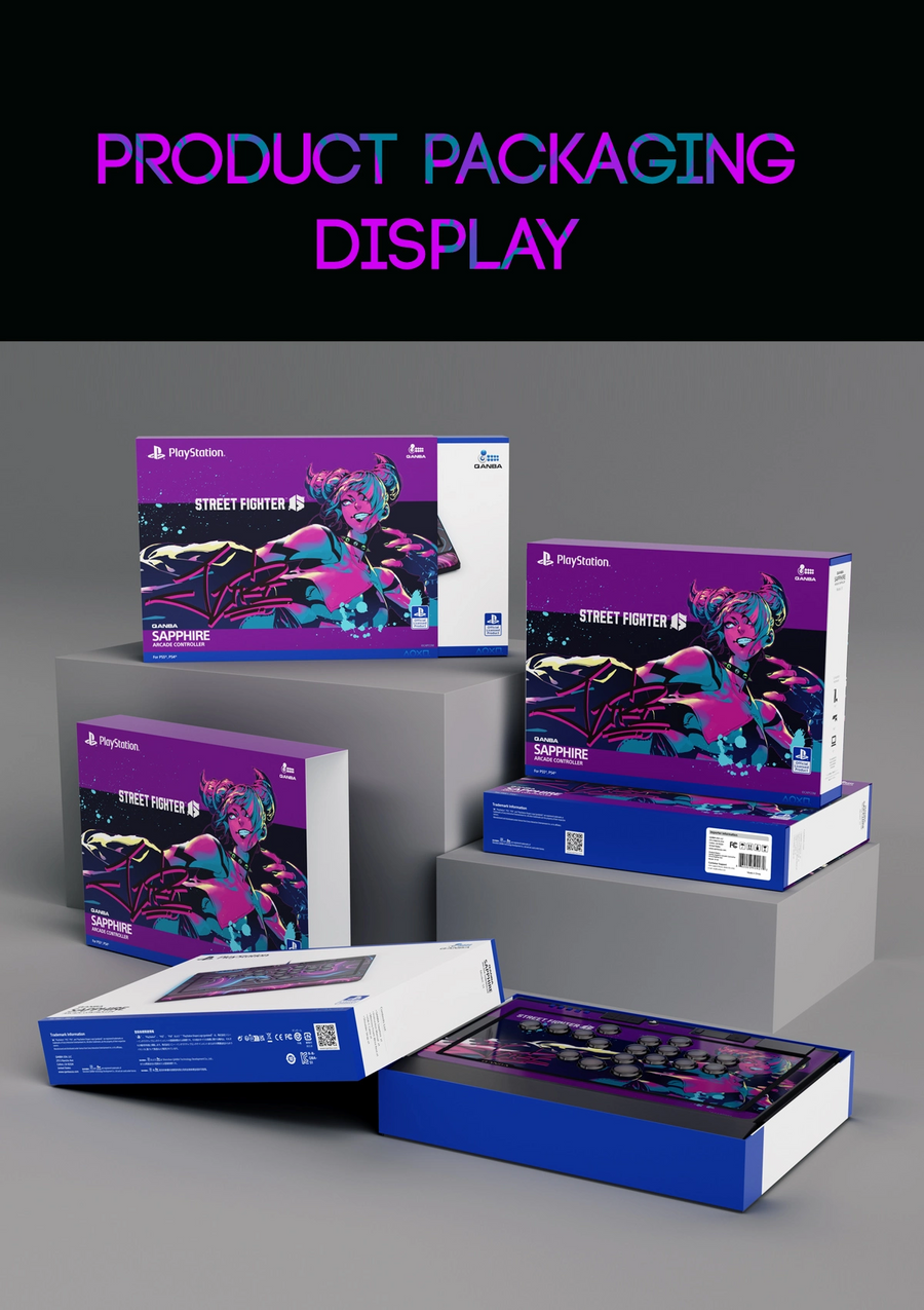 QGSACSF - Qanba Sapphire Arcade Controller Street Fighter Juri PS5/PS4/PC