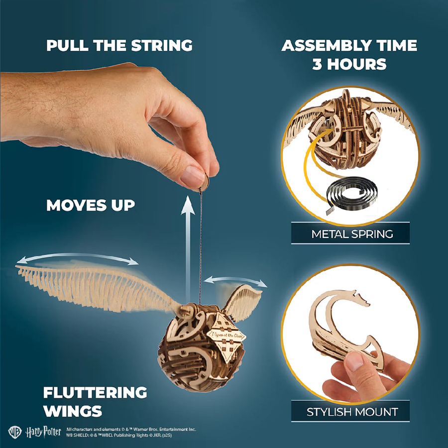 122048 - Ugears Harry Potter Golden Snitch™