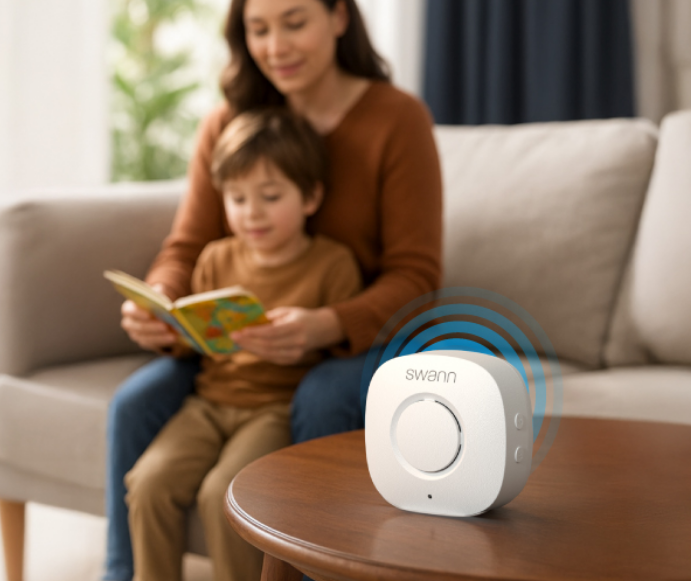 SWNVW-MR4KVDB-GL - Swann MaxRanger4K Long Range Wireless Add-On Video Doorbell - 1 Pack