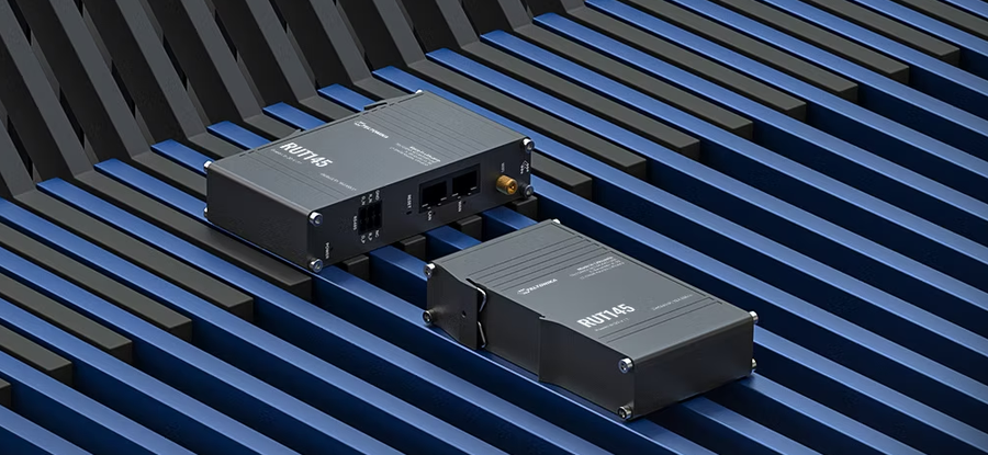 RUT145 - Teltonika RUT145 DIN RAIL Wi-Fi Ethernet Router with direct serial-to-IP bridging via RS485