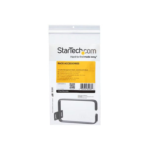 StarTech.com CMHOOK1U - Rack Cable Management D-Ring