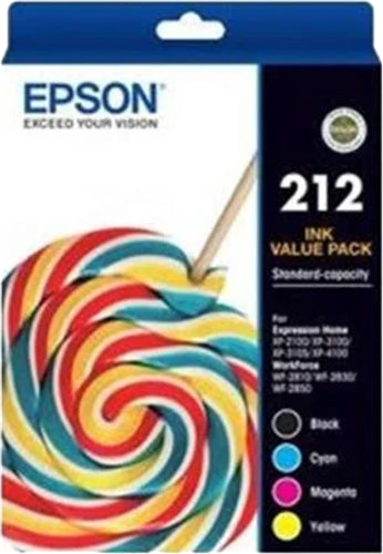 Epson 212 Value Pack BK/C/M/Y Ink Cartridges EP0724
