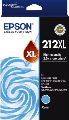 Epson 212XL Cyan High Yield Ink Cartridge EP0726