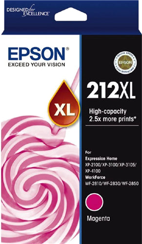Epson 212XL Magenta High Yield Ink Cartridge EP0727