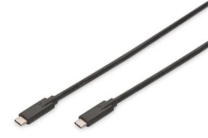 AK-300139-010-S - Digitus USB 3.1 Gen 2 Type-C (M) to Type-C (M) Cable 1.0m