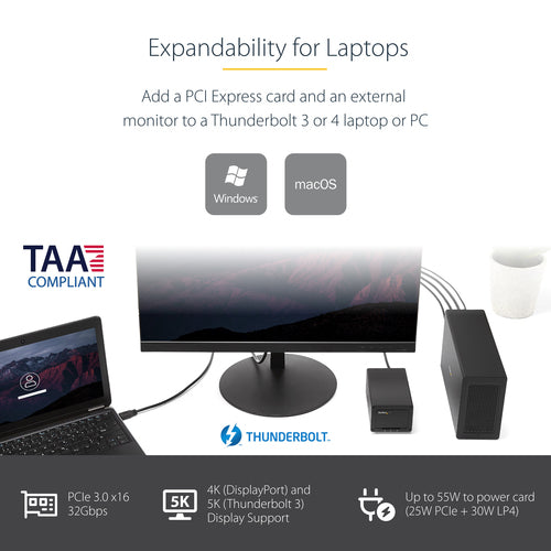 StarTech.com TB31PCIEX16 - Thunderbolt 3 PCIe Expansion Chassis