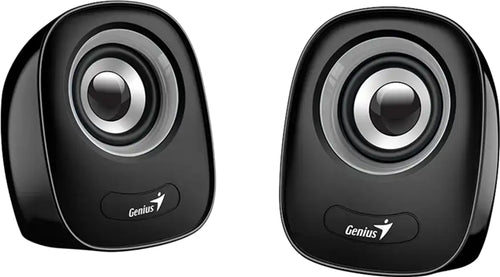 Genius SP-Q160 Black USB Powered Mini Speakers - Black/Grey 