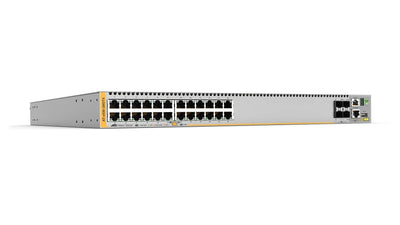 ALLIED TELESIS AT-X930-28GTX-B01 24-port 10/100/1000T stackable switch with 4 SFP+ ports and dual hotswap PSU bays. 1 year NCP support Start date is shipment date from ATI - Grace period 90 days