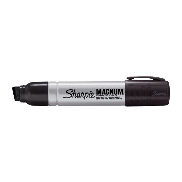 SHARPIE 2178494 - Single Magnum Permanent Marker w/ Durable Chisel Tip. Extra-wide Chisel Tip. Bold
