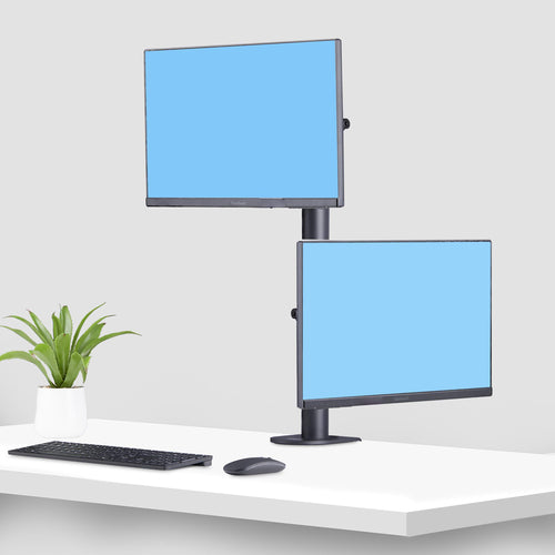 H2MPV-MONITOR-MOUNT - STARTECH.COM DESK MOUNT FOR 2X VERTICALLY STACKED MONITORS, DUAL 49"; TAA, 5 YR