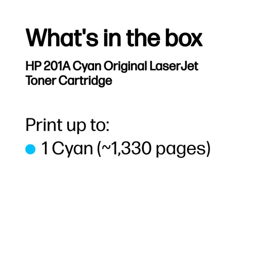 HP CF401A - 201A CYAN LJ TONER CART-CF401A