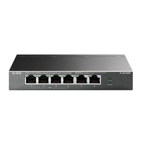 TL-SF1006P - TP-Link TL-SF1006P 6-Port 10/100 Mbps Desktop Switch with 4-Port PoE+
