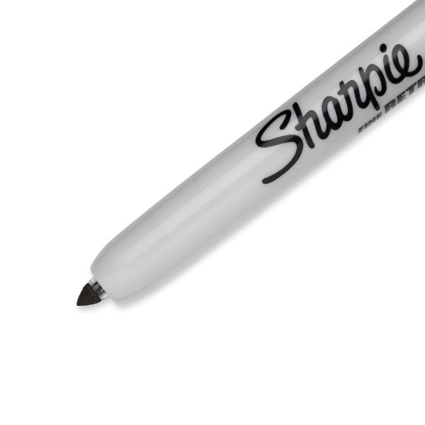 SHARPIE 2212134 - Rectactable Permanent Black Marker (MOQ 12) w/ Fine Bullet 1.0mm