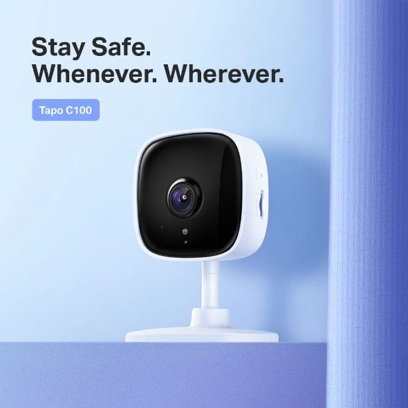 TP-Link Tapo C100 Wi-Fi Home Security Camera 1080p