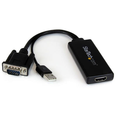 StarTech.com VGA2HDU - VGA to HDMI Adapter with USB Audio Power