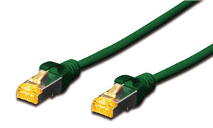 CA9300G - Digitus S-FTP CAT6A Patchkabel - 0,25m grün