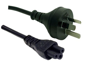 3 Pin Power Lead (M) to C5 Clover (M) 1m Power Cable - Bulk CA5353
