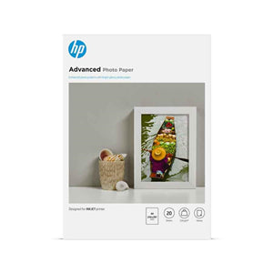 HPJ8532 - HP Advanced A4 Glossy 250gsm Photo Paper - 20 Sheets