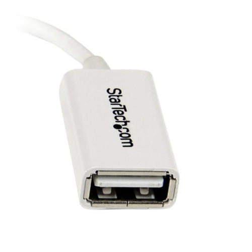 UUSBOTGW - STARTECH.COM 5IN WHITE MICRO USB TO USB OTG HOST ADAPTER M/F LTW