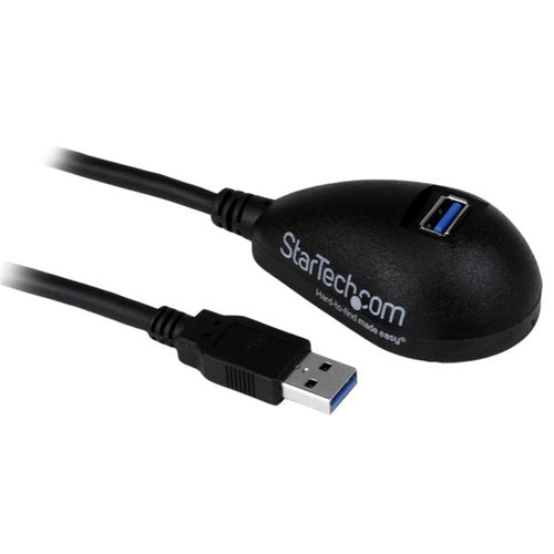 StarTech.com USB3SEXT5DKB - 5ft Black USB 3 Desktop Extension Cable