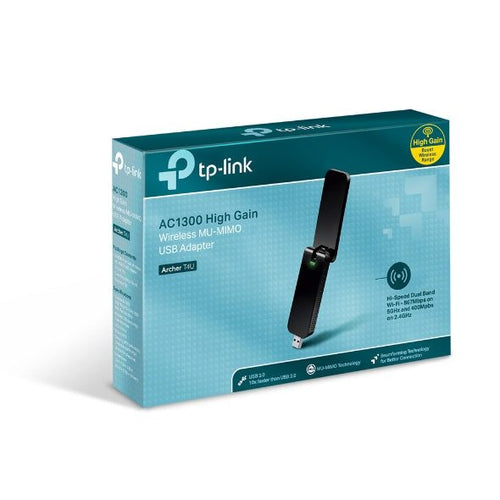 TP-Link Archer T4U AC1300 Wireless Dual Band USB Adapter 2.4GHz (400Mbps) 5GH...