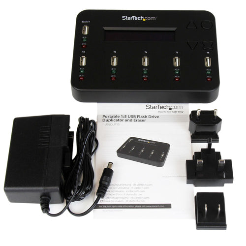 USBDUP15 - STARTECH.COM STANDALONE 1:5 USB FLASH DRIVE DUPLICATOR / COPIER AND ERASER 2 YR
