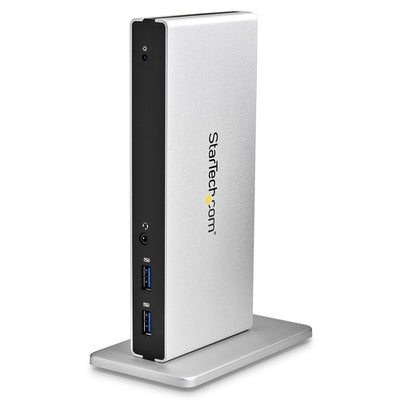 USB3SDOCKDD - STARTECH.COM USB 3.0 DOCKING STATION DUAL MONITOR DVI/VGA/HDMI, 5XUSB, GBE 3 YR