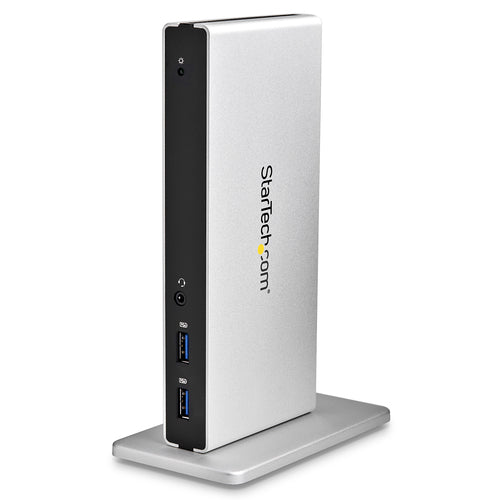 USB3SDOCKDD - STARTECH.COM USB 3.0 DOCKING STATION DUAL MONITOR DVI/VGA/HDMI, 5XUSB, GBE 3 YR