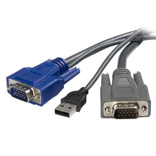 StarTech.com SVUSBVGA6 - 1.5m Ultra-Thin USB VGA 2-in-1 KVM Cable