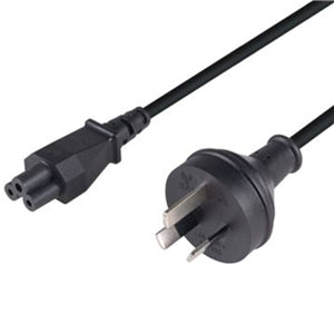 3 Pin Power Lead (M) to C5 Clover (M) 0.3m Power Cable - Bulk CA5358