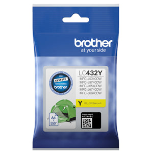 BCK101Y - Brother LC432Y Yellow Ink Cartridge