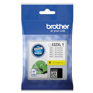 BCK102Y - Brother LC432XLY Yellow High Yield Ink Cartridge