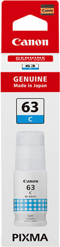 Canon GI63C Cyan MegaTank Ink Bottle PB0232
