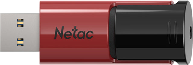 Netac U182 USB3 Flash Drive 128GB UFD Retractable Red/Black 