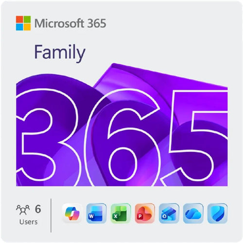 Microsoft 365 Family for 6 Users/1 Household - 1 Year PC037