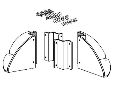 Ergotron 60-366-100 3INx3IN Post ARMS Bracket. Grey