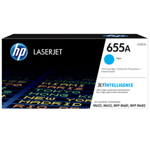 HTR5653 - HP 655A Cyan Original LaserJet Toner Cartridge