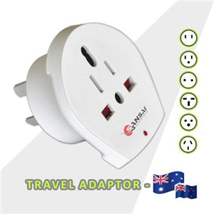 SPB0181 - Sansai Inbound Travel Adapter - US/UK/EU to AU/NZ Plug .