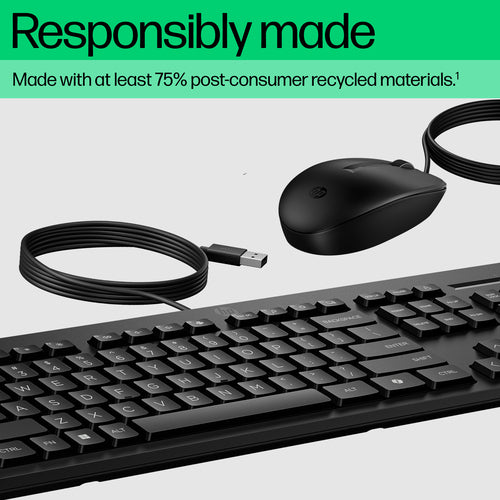 HP 225 Wired Mouse and Keyboard -  WHILE STOCK LASTS
