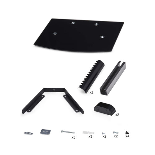 STARTECH.COM FLOATING WALL-MOUNTED AV SHELF, ADJUSTABLE HEIGHT, 2 YR