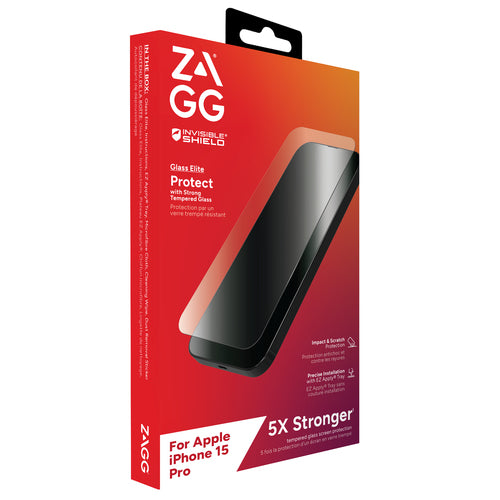 Zagg InvisibleShield Glass Elite AM Eco,iPhone 15 Pro