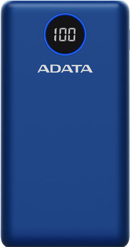 PWR075 - ADATA P20000QCD 20000mAh Quick Charge Powerbank - Blau