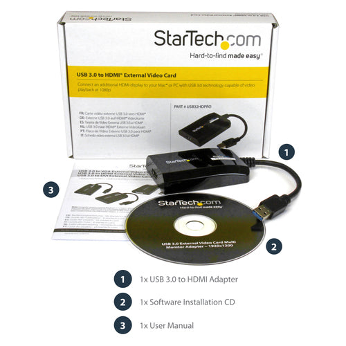 StarTech.com USB32HDPRO - USB 3.0 to HDMI Video Graphics Adapter