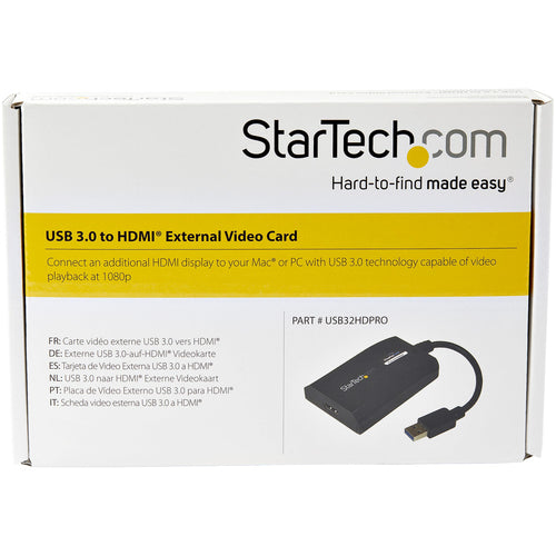 StarTech.com USB32HDPRO - USB 3.0 to HDMI Video Graphics Adapter