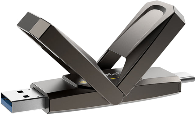 Netac US5 USB3.2 Type-A + Type-C External SSD 128GB FP513-12