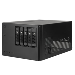 HT6073B - SilverStone CS351 mATX Black Storage Desktop with 5 Hotswap Bays