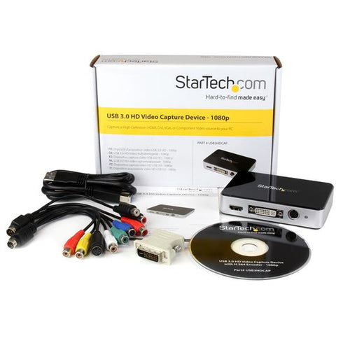 USB3HDCAP - STARTECH.COM USB 3.0 VIDEO CAPTURE DEVICE - HDMI / DVI / VGA - 1080P 60FPS 2 YR