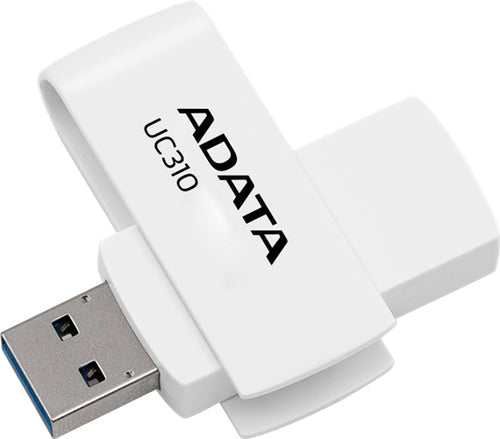 ADATA UC310 Swivel USB3.2 128GB White Flash Drive UC310-128G-RWH